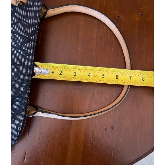 Calvin Klein Signature Logo Navy Satchel Purse - Picture 13 of 13